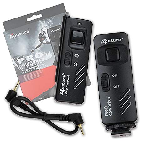 Aputure Coworker Wireless Remote Shutter Release for Canon Cameras (Such as: EOS Rebel Series) - 1C Connection (Replaces Canon's RS 60-E3)