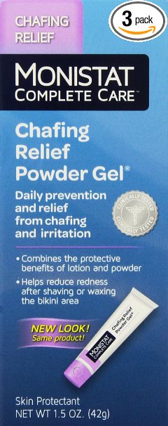 Monistat Soothing Care Chafing Relief Powder-Gel, 1.5-Ounce Tubes (Pack of 3)