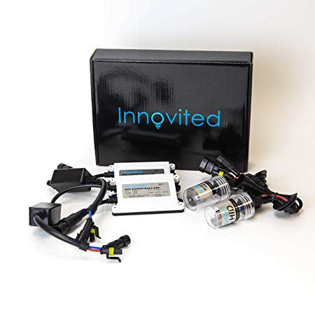 Innovited 55W AC Xenon HID Lights"All Bulb Sizes and Colors" with Digital Slim Ballast - H11 H9 H8-5000K - Prue White - 2 Year Warranty
