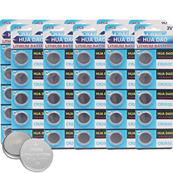 CR2032 Lithium Battery 3 Volt Coin Button Cell 50 Pack