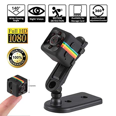 Jane Choi Mini Spy Hidden Camera, Small HD Sport Cameras Camcorder Video Recorder with Night Vision and Motion Detection