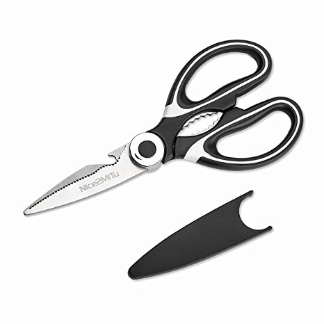 Kitchen Shears, Nice2MiTu Premium Heavy Duty Shears Ultra Sharp Stainless Steel Multi-function Kitchen scissors