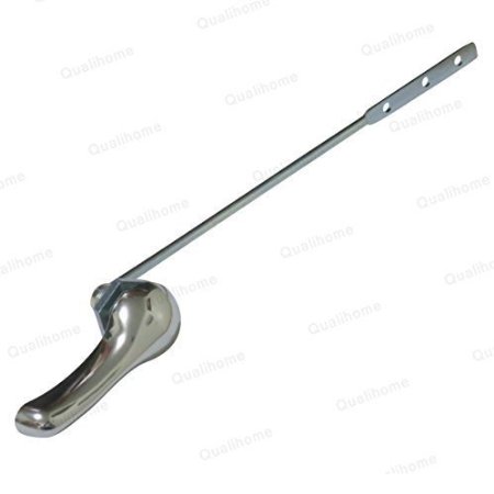 Universal Toilet Tank Flush Lever, Chrome Finish Handle with Metal Nut, Fits Most Toilets