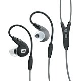 MEE audio M7P Secure-Fit Sports In-Ear Headphones with Mic Remote and Universal Volume ControlBlack