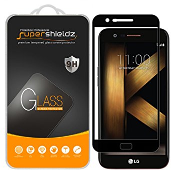 [2-Pack] Supershieldz For LG K20 Plus Tempered Glass Screen Protector, [Full Screen Coverage] Anti-Scratch, Bubble Free, Lifetime Replacement Warranty (Black)