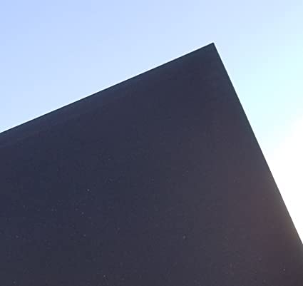 HDPE (High Density Polyethylene) Plastic Sheet 3/8" x 12" x 24" Black