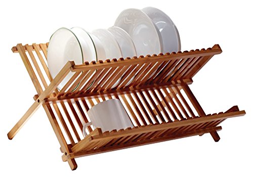Vanderbilt Home V01351 Folding Dish Rack, Medium, Bamboo