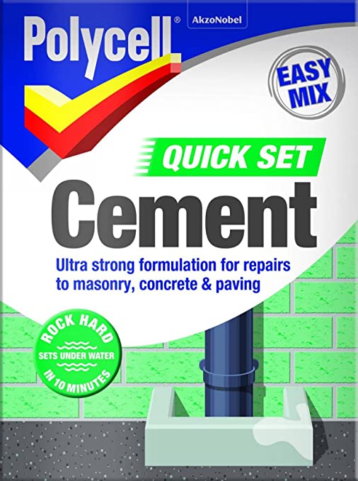 Polycell Quick Set Cement Polyfilla, 2 kg - Grey