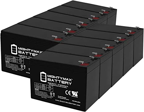 12V 9Ah SLA Replacement Battery for Yuasa NPW45-12 - 10 Pack
