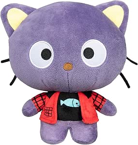 Hello Kitty and Friends Series 2, Chococat 8-inch Punks Plush - Officially Licensed Sanrio Product from Jazwares - Ages 6