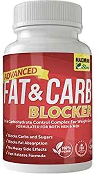 Maximum Slim Fat & Carb Blocker Pure Kidney Bean Extract for Weight Loss and Appetite Suppressant, 1600mg Per Serving. Recently Featured on TV