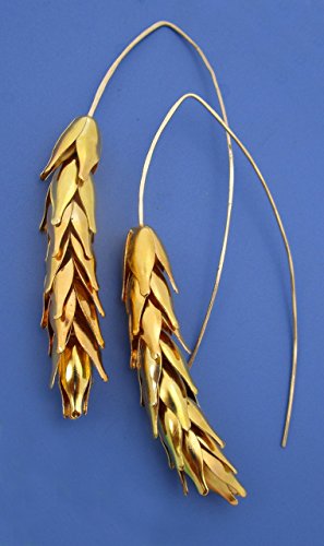 Modern Goldfill Wheat Earrings