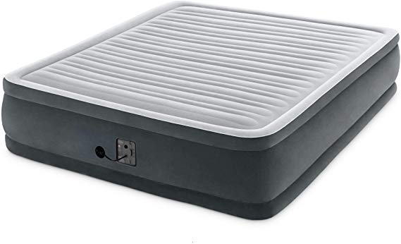 Intex Comfort Plush Elevated Dura-Beam Airbed with Internal Electric Pump, Bed Height 18"