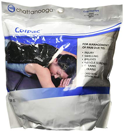 Chattanooga ColPac Cold Therapy, Black Polyurethane, X-Large/Oversized Cold Pack (12.5" x 18.5")