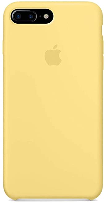Kekleshell iPhone 8 Plus Silicone Case, iPhone 7 Plus Silicone Case, Soft Liquid Silicone Case with Soft Microfiber Cloth Lining Cushion - 5.5inch (Yellow)