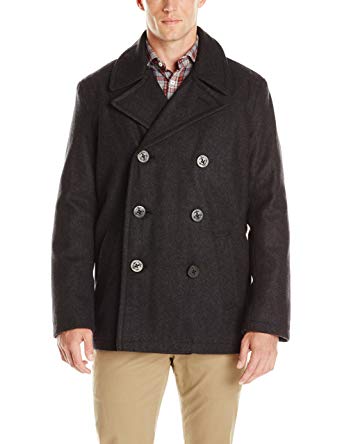 Tommy Hilfiger Men's Wool-Blend Melton Classic Peacoat