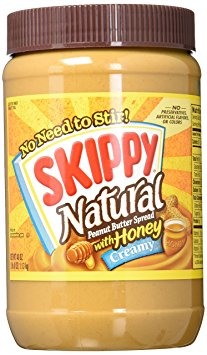 Skippy Peanut Butter, Creamy and Natural with Honey, 40Ounce