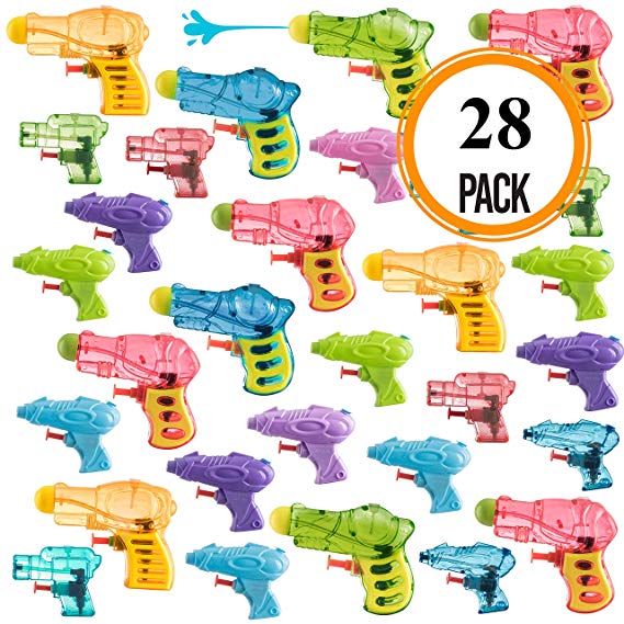Pack of 28 Assorted Water Guns Pool Water Shooters and Water Blasters Combo Set of Water Squirt Toy