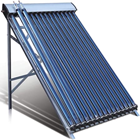 Duda Solar 15 Tube Water Heater Collector 45° Frame Evacuated Vacuum Tubes SRCC Certified Hot