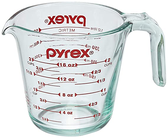 Pyrex Glass Measuring Cup, 473ml, Transparent