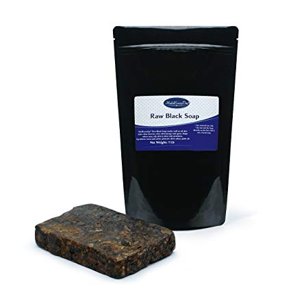 Raw African Black Soap from Ghana 1 Lb