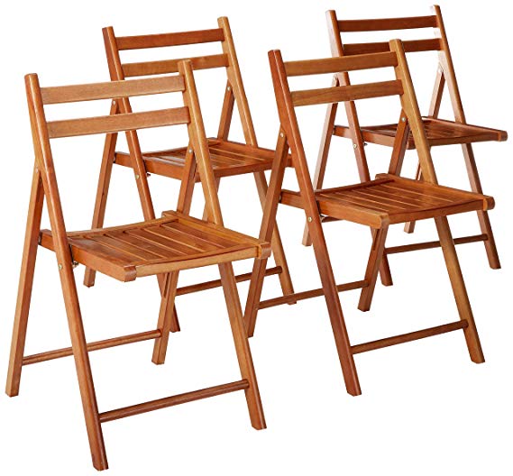 Winsome Wood 33415 Robin 4-PC Folding Set Teak Chair,