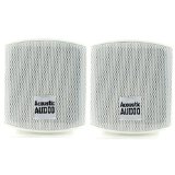 Acoustic Audio AA321W Surround Speakers White Set of 2