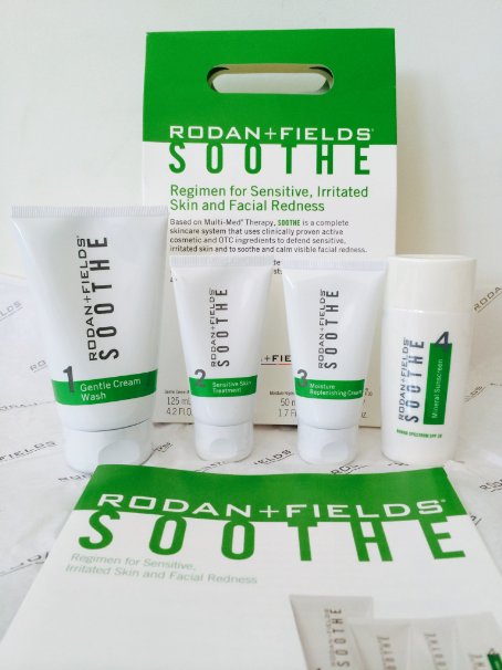 Rodan and Fields Soothe Regimen for Sensitive Irritated Skin and Facial Redness