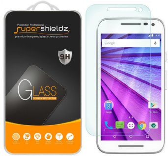 [2-Pack] Moto G (3rd Gen) Tempered Glass Screen Protector, Supershieldz® Motorola Moto G 3rd Generation With Anti-Scratch, Anti-Fingerprint, Bubble Free [ Lifetime Warranty]