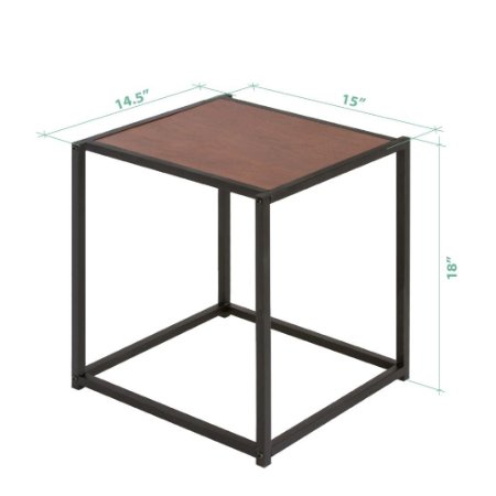 Zinus Modern Studio Collection Classic Cube Side Table / End Table / Night Stand / Coffee Table