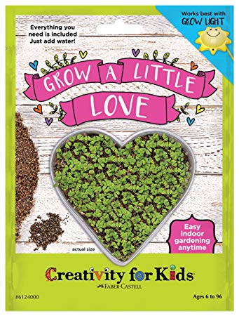 Creativity for Kids GROW a Little Love - Heart Shaped Mini Grow Kit for Kids