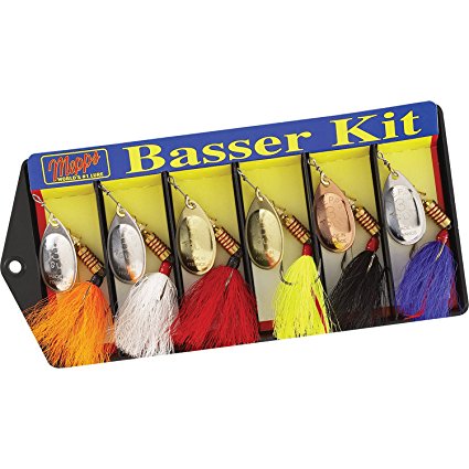 Mepps 500676 #3 Aglia Assortment Dressed Basser Kit