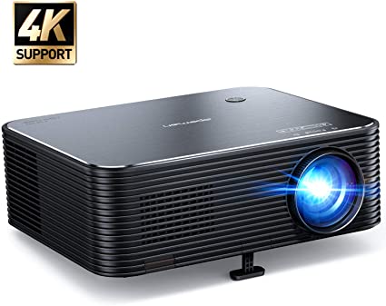 Projector, APEMAN Native 1080P HD LCD Video Projector, 300'' LED Home Theater Projector, ±25°Remote Electronic Keystone, 75% image Zoom, Support 4K Movie, HDMI/USB, for iPhone/Firestick/PC/Xbox/TV