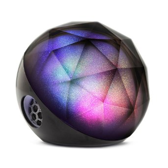 Yantouch Diamond PLUS Portable 3-in-1 Wireless Bluetooth Speaker Smart Light Natural Wake with 10 Hour Battery Powerful Sound with Ehanced Bass Wireless Remote Control 2014 Latest Improved Version Black