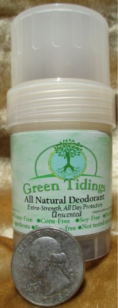 Green Tidings All Natural Deodorant Extra Strength All Day Protection 1oz Lavender