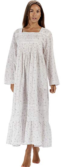 The 1 for U 100% Cotton Nightgown Violet with Pockets 7 Sizes