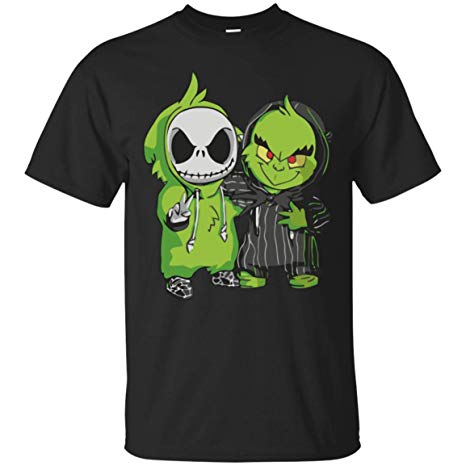 Baby Grinch and Jack Skellington Ultra Cotton T-Shirt