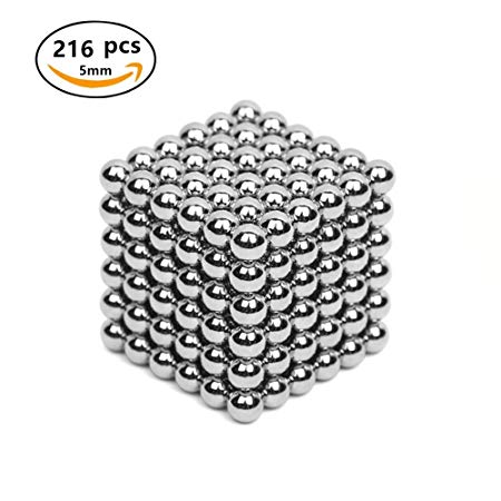 Acacia Person Magnets Blocks Sculpture Toys with 216pcs and 5mm for Intelligence Development and Stress Relief,Great For Office School Home Education