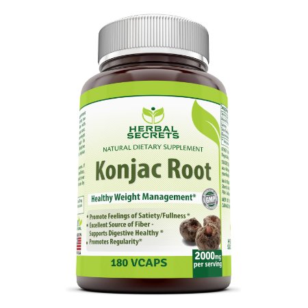 Herbal Secrets Konjac Root 2000 Mg 180 Vcaps