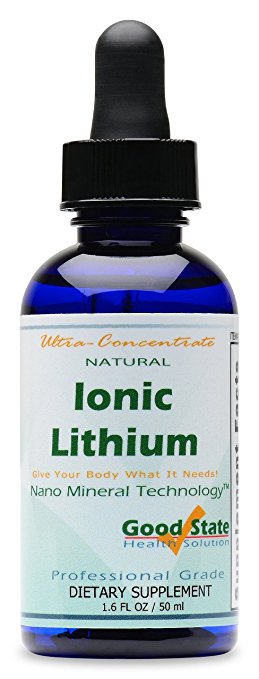 Good State - Liquid Ionic Lithium Ultra Concentrate - (10 drops equals 500 mcg) (100 servings per bottle)