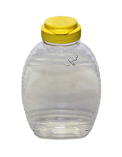 Mann Lake CN536 12-Pack Bee Squeeze Bottle with Yellow Flip Top Lid, 12-Ounce