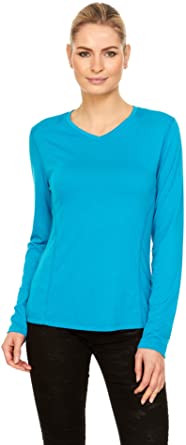 Swiss Alps Womens UPF 40  Sun Protection Long Sleeve Outdoor Performance Shirt Top