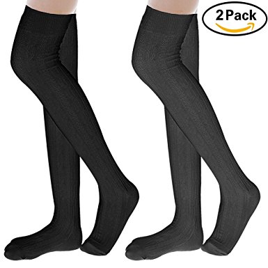 Hippih Womens Winter Sexy Over Knee Leg Warmer Crochet Thigh High Boot Socks Girls Leggings …