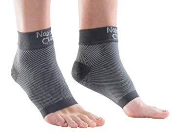 NatraCure Plantar Fasciitis Socks - Compression Foot, Ankle, Heel Sleeves - (Choose Size: S, M, L, XL)