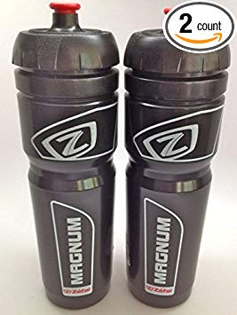 ZEFAL Magnum Bike Bicycle Clear Water Bottle 33oz Black Color 2-Pack