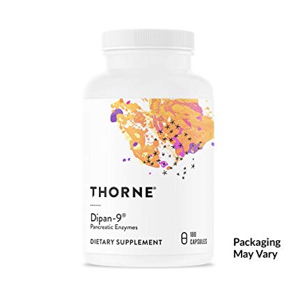 Thorne Research - Dipan-9 - Pancreatic Enzymes for Digestive Support - 180 Capsules