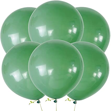 Sage Green 18 Inch Big Balloons 18in Eucalyptus Latex Balloons for Baby Shower Birthday Party Decorations 10pcs