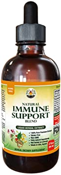 Natural Immune Support Supplement. Tincture of: Quina, OSHA, Echinacea, Lomatium, Forsythia, Cat's Claw, PAU d’Arco, Turmeric, Umckaloabo, Ginseng, Bupleurum and Other Herbs 2 oz