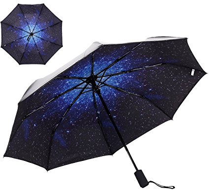 RENZER Compact Travel Starry and Blossom Automatic Foldable Women's Umbrella