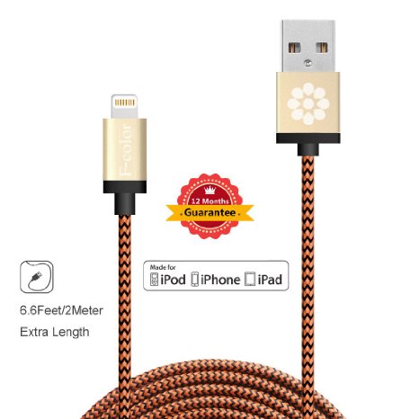 iPhone 6s Charger Apple Certified F-color8482 6ft Apple Charger 8 pin Lightning Connector Cable Cord for iPhone 6s 6s Plus 6 6 Plus 5 5s 5c iPad Pro iPad Mini 4 iPad Air 2 mini iPod 5 Gold